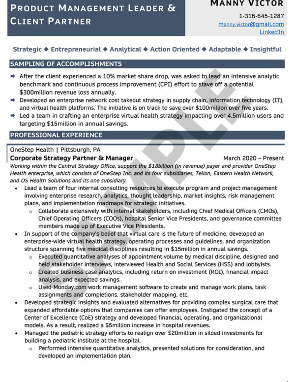 Sample Resume