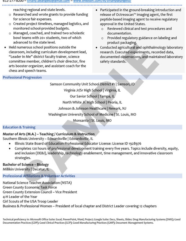 Sample Resume